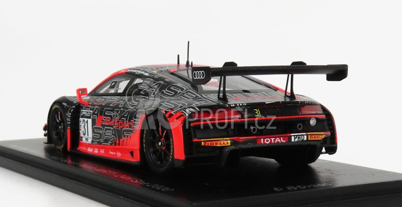 Spark-model Audi R8 Lms Gt3 Team Wrt 24h Spa 2020 D.vanthoor - C.mies - K.van Der Linde 1:43 Červená Šedá