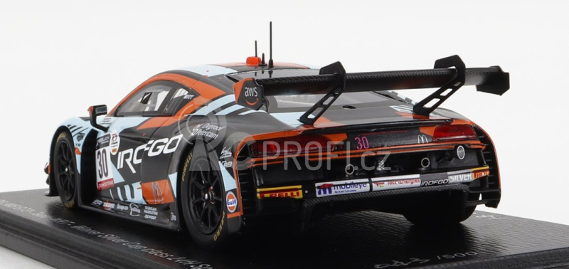 Spark-model Audi R8 Lms Gt3 Team Wrt N 30 Winner Silver Cup Class 24h Spa 2022 J.b.simmenauer - B.goethe - T.neubauer 1:43 Bílá Oranžová Černá