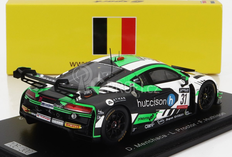 Spark-model Audi R8 Lms Gt3 Team Wrt N 31 24h Spa 2022 D.menchaca - L.proctor - F.huthison 1:43 Zelená Bílá Černá