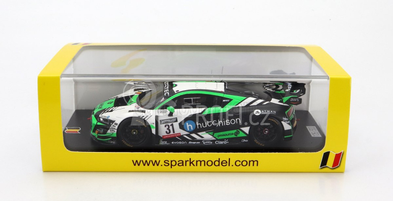 Spark-model Audi R8 Lms Gt3 Team Wrt N 31 24h Spa 2022 D.menchaca - L.proctor - F.huthison 1:43 Zelená Bílá Černá