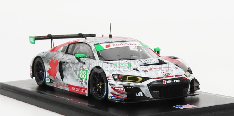 Spark-model Audi R8 Lms Gt3 Team Wrt Speedstar Audi Sport N 88 3rd Gtd Class 24h Daytona 2020 M.bortolotti - R.ineichen - D.morad - D.vanthoor 1:43 Bílá Šedá Červená