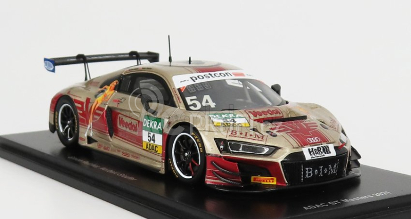 Spark-model Audi R8 Lms Gt3 Team Yaco Racing Racing N 54 Adac Gt Masters Oschersleben 2021 S.reicher - N.siedler 1:43 Zlatá Červená