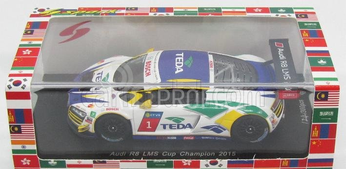 Spark-model Audi R8 Lms N 1 Asia Cup Champion 2015 Alex Yoong 1:43 Bílá Modrá Červená