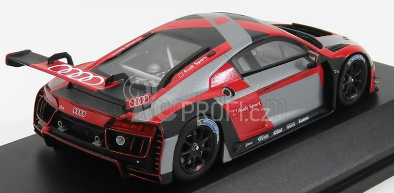 Spark-model Audi R8 Lms Team Audi Sport N 0 Press Season 2017 1:43 Červená Stříbrná Černá