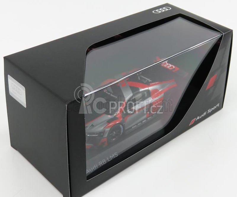 Spark-model Audi R8 Lms Team Audi Sport N 0 Press Season 2017 1:43 Červená Stříbrná Černá