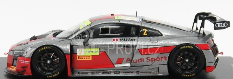 Spark-model Audi R8 Lms Team Audi Sport Wrt N 2 Fia World Gt Cup Macau 2017 N.muller 1:43 Matt Grey Red