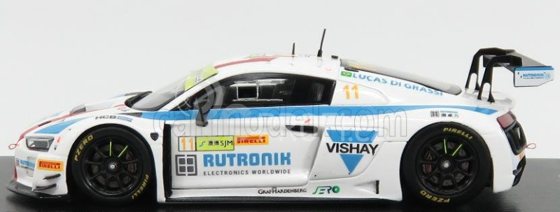 Spark-model Audi R8 Lms Team Hcb Rutroni Racing N 11 Fia World Gt Cup Macau 2017 L.di Grassi 1:43 Bílá