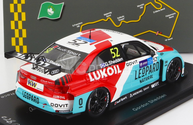 Spark-model Audi Rs3 Lms Team Audi Sport Leopard Lukpil Wtcr N 52 Macau Guia Race 2018 G.shedden 1:43 Světle Modrá Červená