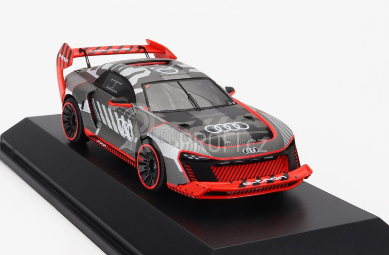 Spark-model Audi S1 E-tron Quattro N 0 Presentation 2023 1:43 Stříbrná Červená Černá