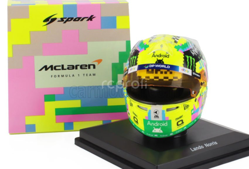 Spark-model Bell helmet Casco Helmet F1 Lando Norris Team Mclaren N 4 3rd British Gp 2024 1:5 Různé