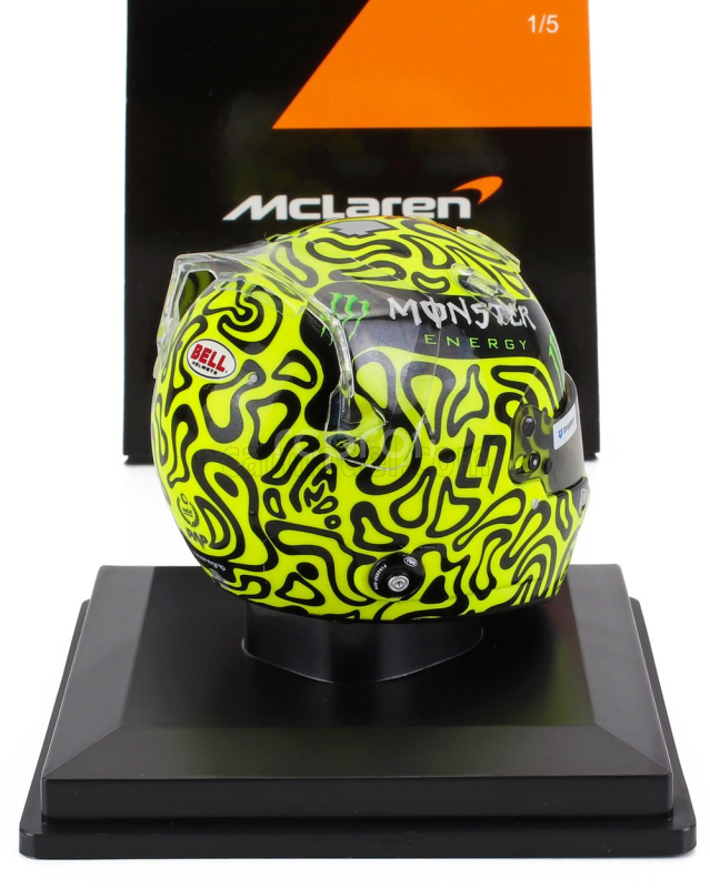Spark-model Bell helmet Casco Helmet F1 Lando Norris Team Mclaren N 4 Season 2025 1:5 Žlutá Černá