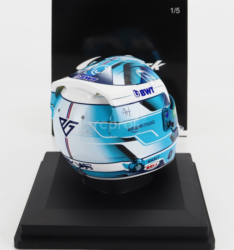 Spark-model Bell helmet Casco Helmet F1 Pierre Gasly Team Bwt Alpine N 10 Season 2024 1:5 2 Tóny Modré Bílé