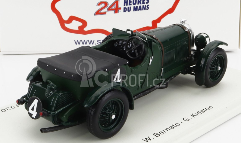Spark-model Bentley Speed Six 6.6l Team Bentley Motors Ltd N 4 Winner 24h Le Mans 1930 W.barnato - G.kidston 1:43 Black