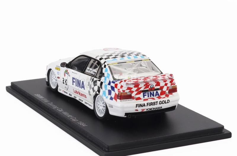 Spark-model BMW 3-series 318is N 35 Touring Car World Cup 1994 Shaun Van Der Linde 1:43 Bílá