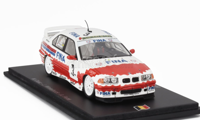 Spark-model BMW 3-series 318is Team Bmw Fina Bastos N 3 2nd 24h Spa 1994 Joachim Winkelhock - Marc Duez - Alain Ferte 1:43 Červená Bílá