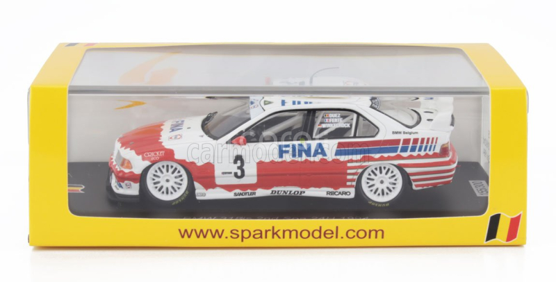 Spark-model BMW 3-series 318is Team Bmw Fina Bastos N 3 2nd 24h Spa 1994 Joachim Winkelhock - Marc Duez - Alain Ferte 1:43 Červená Bílá