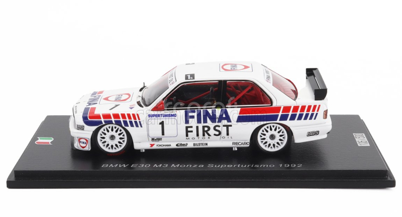 Spark-model BMW 3-series (e30) M3 Team Bmw Fina N 1 Superturismo Monza 1992 Roberto Ravaglia 1:43 Bílá