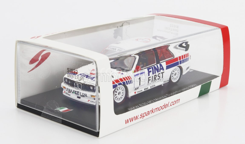 Spark-model BMW 3-series (e30) M3 Team Bmw Fina N 1 Superturismo Monza 1992 Roberto Ravaglia 1:43 Bílá