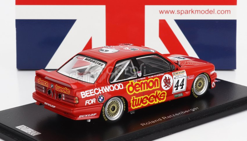 Spark-model BMW 3-series M3 (e30) N 44 Btcc Thruxton 1988 Roland Ratzenberger 1:43 Red
