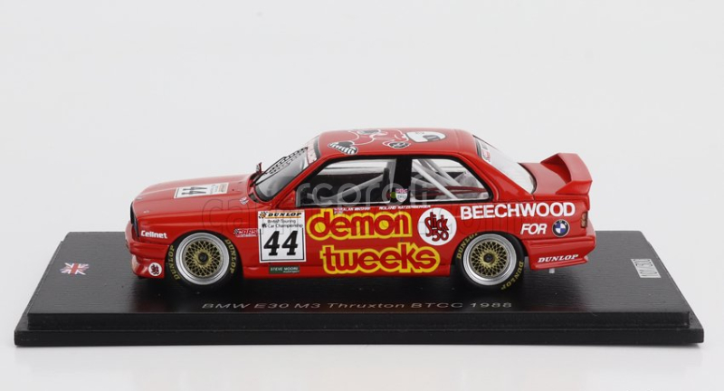 Spark-model BMW 3-series M3 (e30) N 44 Btcc Thruxton 1988 Roland Ratzenberger 1:43 Red