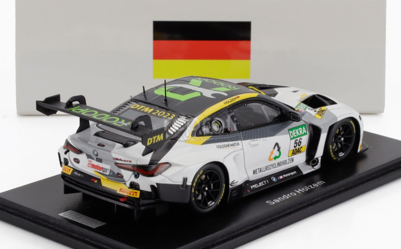Spark-model BMW 4-series M4 Gt3 N 56 Project Dtm 2023 Sandro Holzem 1:43 Bílá Černá