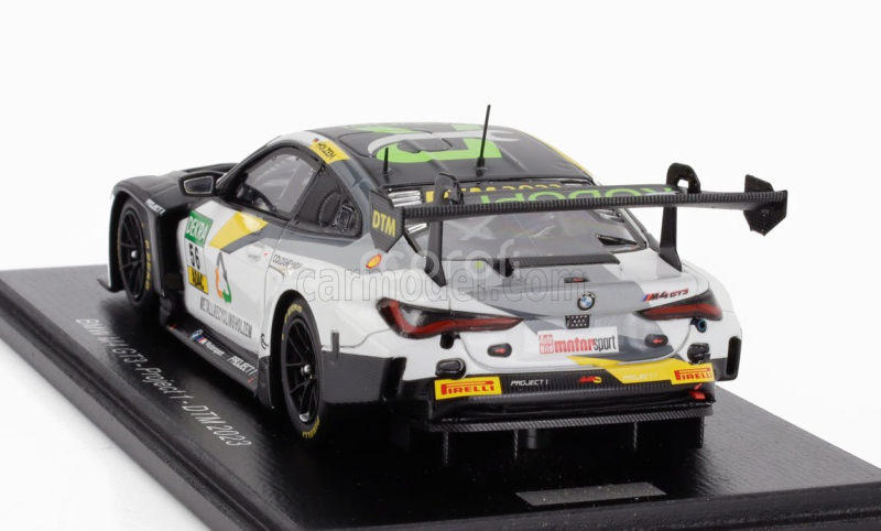 Spark-model BMW 4-series M4 Gt3 N 56 Project Dtm 2023 Sandro Holzem 1:43 Bílá Černá