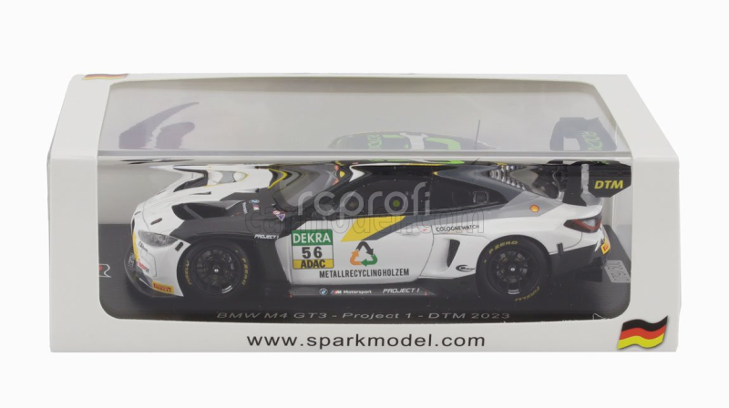 Spark-model BMW 4-series M4 Gt3 N 56 Project Dtm 2023 Sandro Holzem 1:43 Bílá Černá