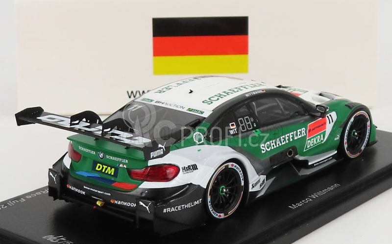 Spark-model BMW 4-series M4 Schaeffler Team Rmg N 11 Super Gt Dream Race Fuji 2019 M.wittmann 1:43 Zelená Bílá