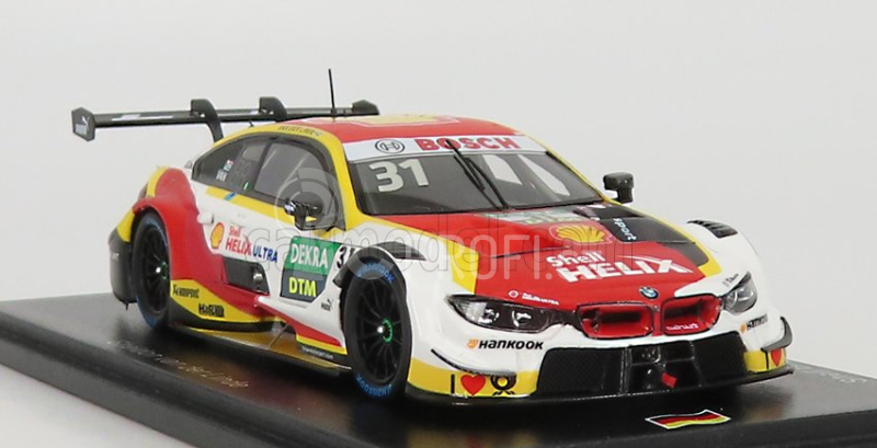 Spark-model BMW 4-series M4 Shell Team Rbm N 31 Hockenheim Dtm 2019 S.van Der Linde 1:43 Bílá Žlutá Červená