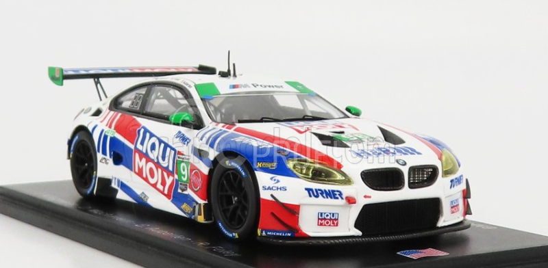 Spark-model BMW 6-series M6 Gt3 Team Turner Motorsport Liqui Moly N 96 24h Daytona 2020 J.klingmann - D.machavern - B.auberlen - R.foley 1:43 Bílá Červená Modrá