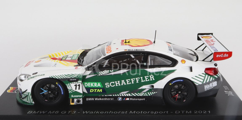 Spark-model BMW 6-series M6 Gt3 Team Walkenhorst Motorsport N 11 Dtm Season 2021 M.wittmann 1:43 Bílá Zelená Černá