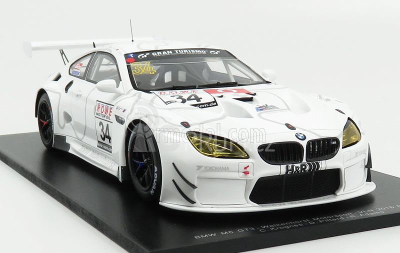 Spark-model BMW 6-series M6 Gt3 Team Walkenhorst Motorsport N 34 Vln Round 9 2018 C.krognes - D.pittard 1:18 Bílá
