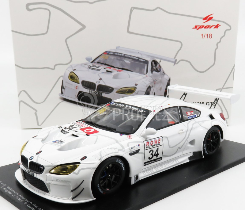 Spark-model BMW 6-series M6 Gt3 Team Walkenhorst Motorsport N 34 Vln Round 9 2018 C.krognes - D.pittard 1:18 Bílá