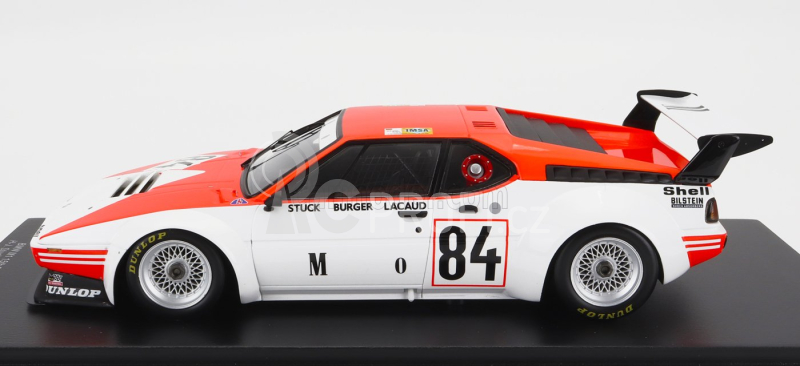Spark-model BMW M1 M88 3.5l Team Bmw Motorsport Gmbh N 84 24h Le Mans 1980 H.j.stuck - D.lacaud - H.g.burger 1:18 Oranžová Bílá