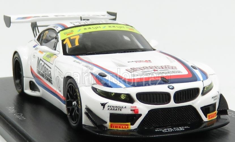 Spark-model BMW Z4 Gt3 Team Modena Engineering N 17 Fia World Cup Macau 2016 Ricky Capo 1:43 Bílá
