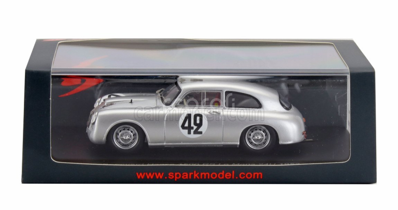 Spark-model Borgward Hansa 1500s N 42 24h Le Mans 1953 Hans Hugo Hartmann - Adolf Brudes 1:43 Silver