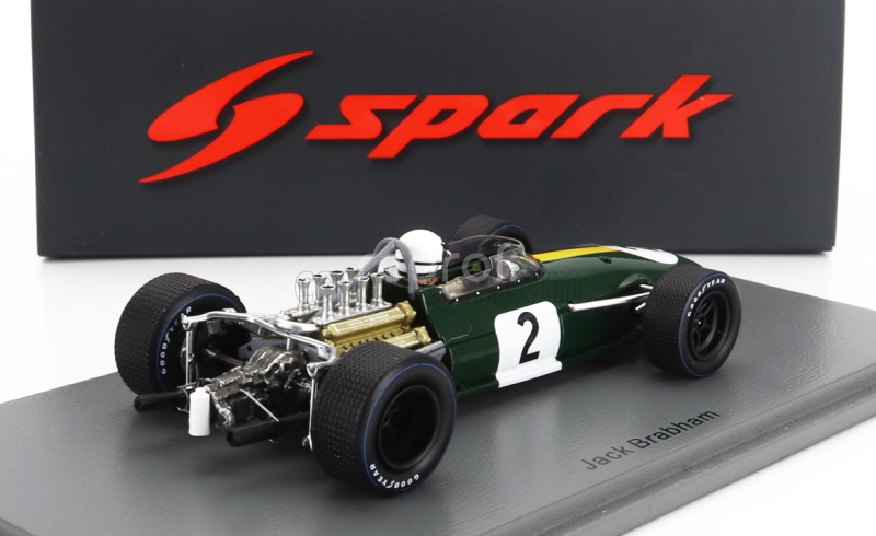 Spark-model Brabham F1  Bt26 N 2 Monaco Gp 1968 J.brabham 1:43 Zelená Žlutá