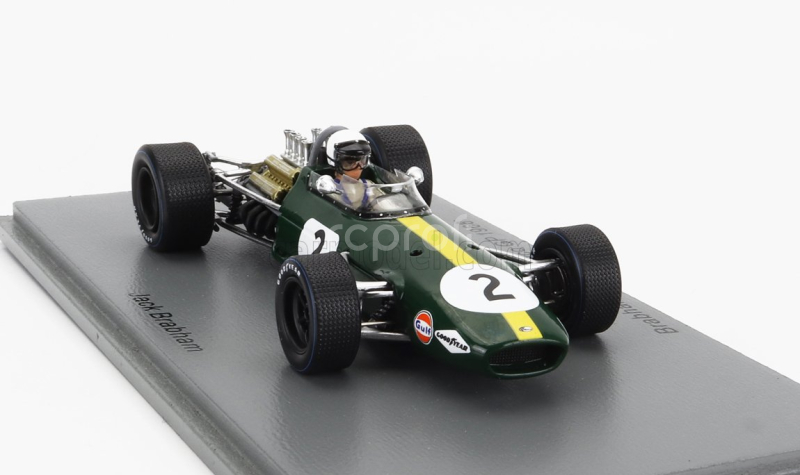Spark-model Brabham F1  Bt26 N 2 Monaco Gp 1968 J.brabham 1:43 Zelená Žlutá