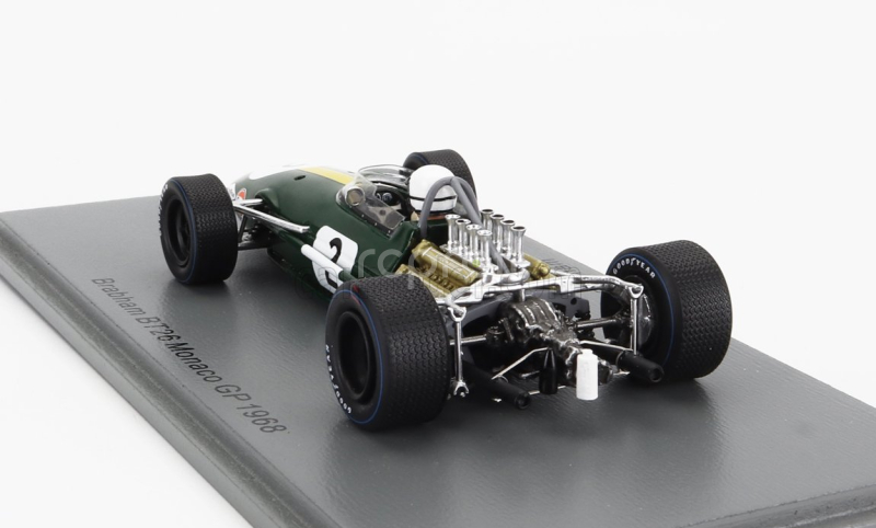 Spark-model Brabham F1  Bt26 N 2 Monaco Gp 1968 J.brabham 1:43 Zelená Žlutá