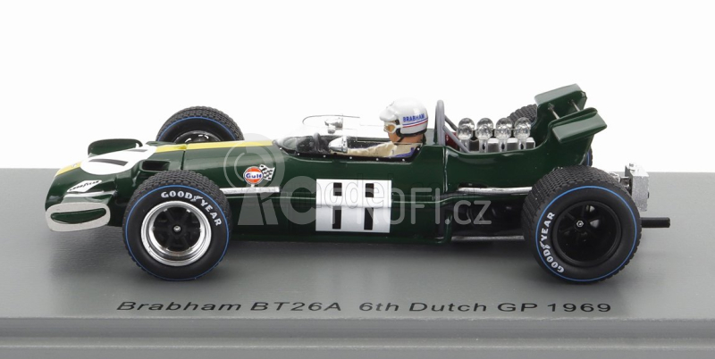 Spark-model Brabham F1  Bt26a N 11 Dutch Gp 1969 J.brabham 1:43 Zelená Žlutá