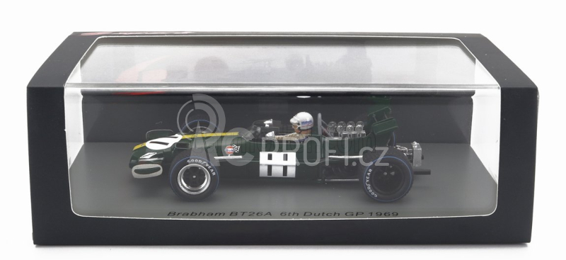 Spark-model Brabham F1  Bt26a N 11 Dutch Gp 1969 J.brabham 1:43 Zelená Žlutá