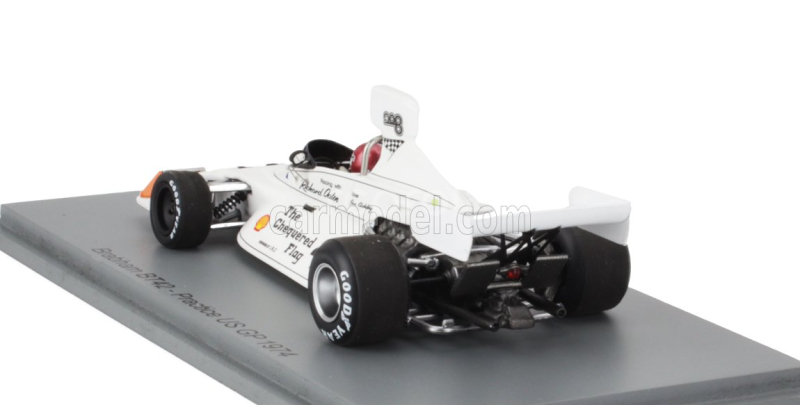 Spark-model Brabham F1  Bt42 N 42 Essais Usa Gp 1974 Ian Ashley 1:43 Bílá