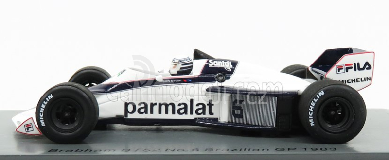 Spark-model Brabham F1  Bt52 N 6 Brazilian Gp 1983 Riccardo Patrese 1:43 Bílá Modrá