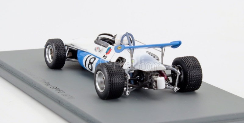 Spark-model Brabham F2  Bt30 N 18 Pau France Gp 1970 Jack Brabham 1:43 Světle Modrá Bílá