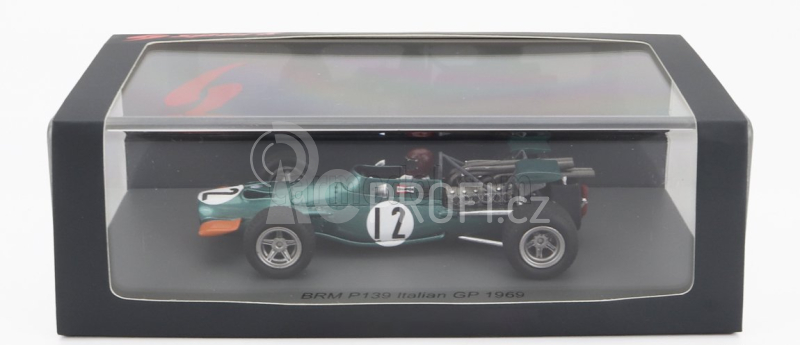 Spark-model BRM F1  139 N 12 Italy Gp 1969 Jackie Oliver 1:43 Zelená Žlutá