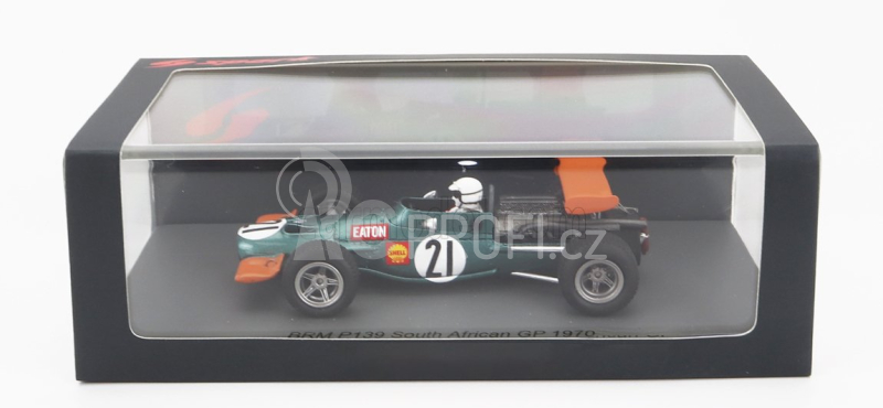 Spark-model BRM F1  139 N 21 African Gp 1970 G.eaton 1:43 Zelená Oranžová