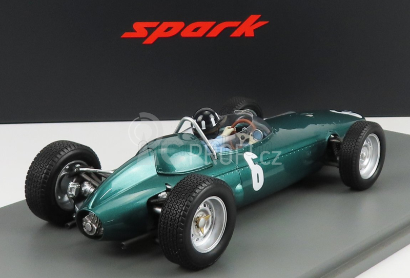 Spark-model BRM P57 N 6 Winner Monaco Gp 1963 G.hill - Con Vetrina - With Showcase 1:18 Green Met