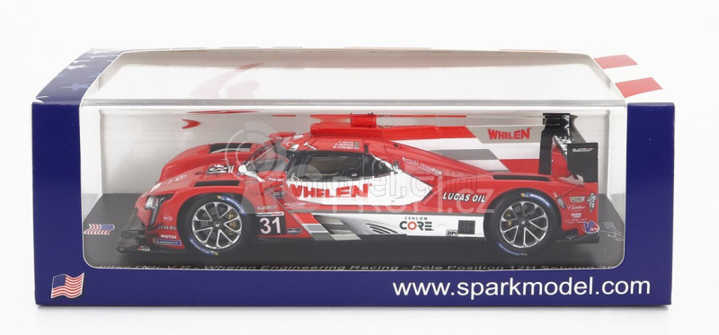 Spark-model Cadillac Dpi-v.r 5.5l V8 Team Whelen Engineering N 31 12h Sebring 2021 F.nasr - M.conway - P.derani 1:43 Červená Bílá
