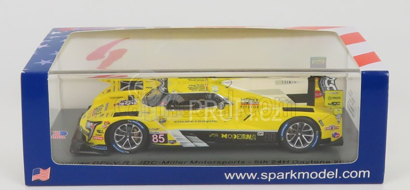 Spark-model Cadillac Dpi-v.r Team Jdc-miller Motorsport N 85 5th 24h Daytona 2020 J.piedrahita - M.leist - C.miller - T.vautier 1:43 Žlutá Černá