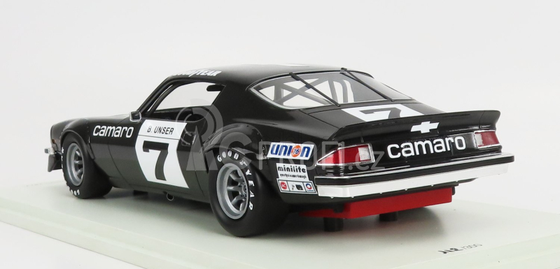 Spark-model Chevrolet Camaro Coupe N 7 Winner Iroc Michigan 1974 B.unser - Con Vetrina - With Showcase 1:18 Black